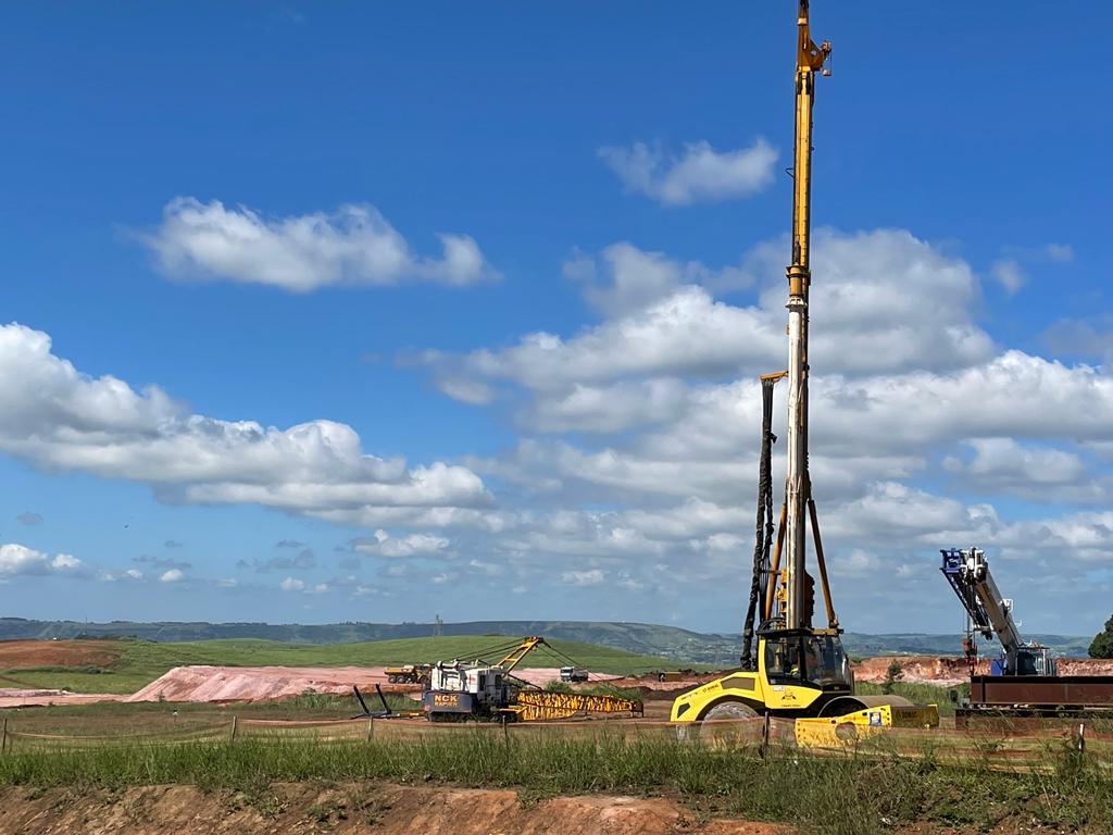 Piling Rig On Site